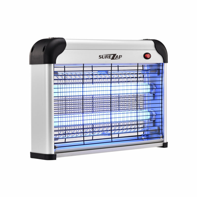 SUREZAP, 20W Indoor Electric Bug and Fly Zapper, Silver color, MA007