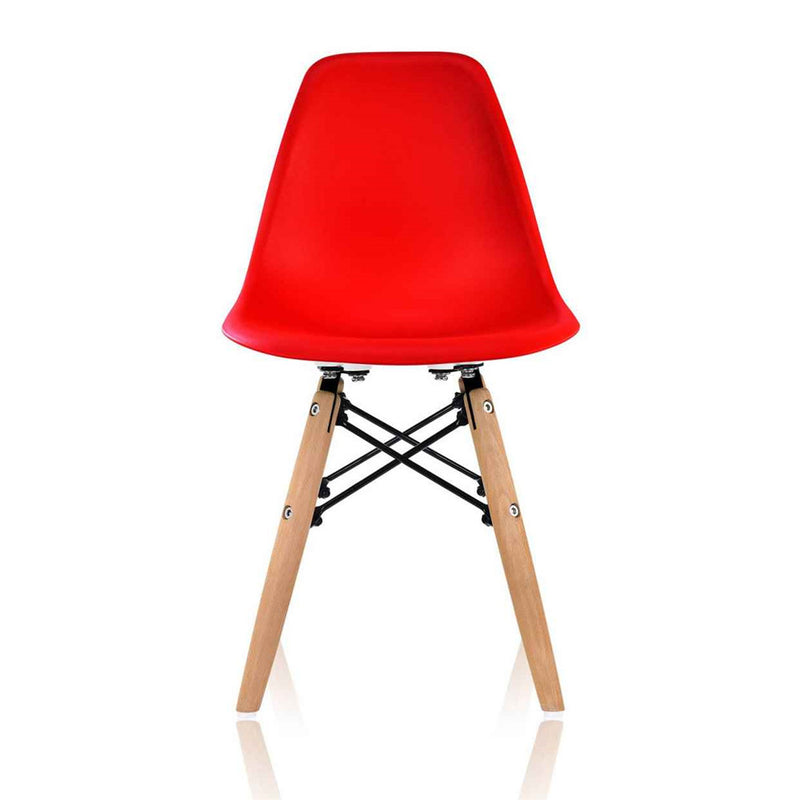 Children's chair Eames Style DSW - Red color -Set of 2