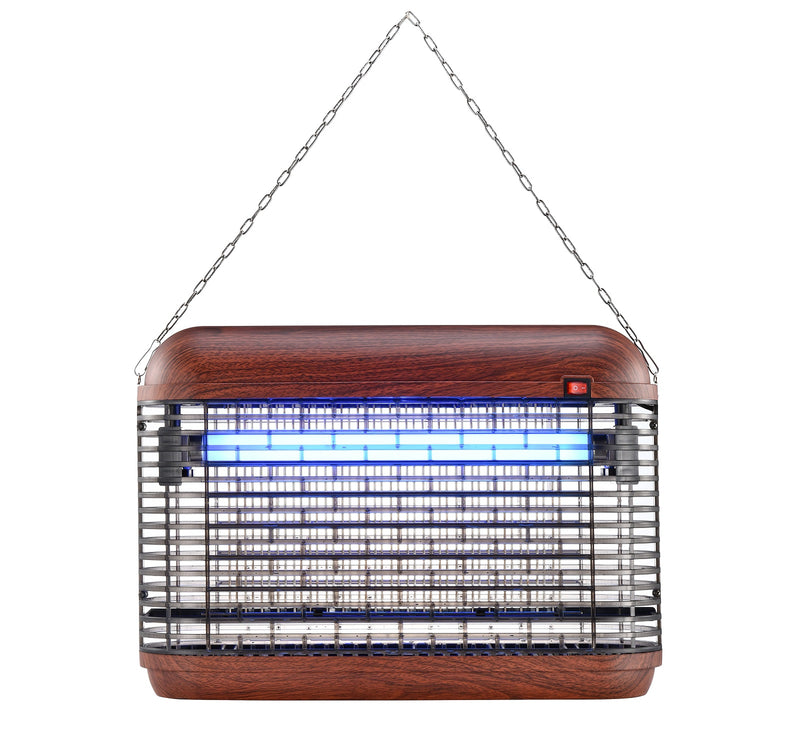 SUREZAP, 20W Indoor Electric Bug and Fly Zapper, Wooden Finish, MA011