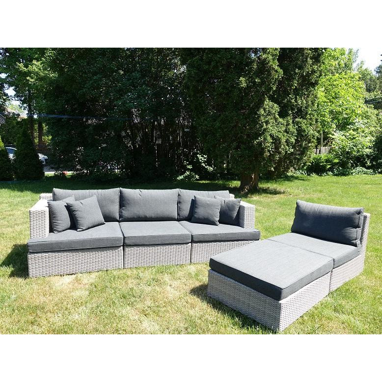 NHS2022 Offer - KIMCO® 5pc-Set York Module Sofa Patio Furniture Set