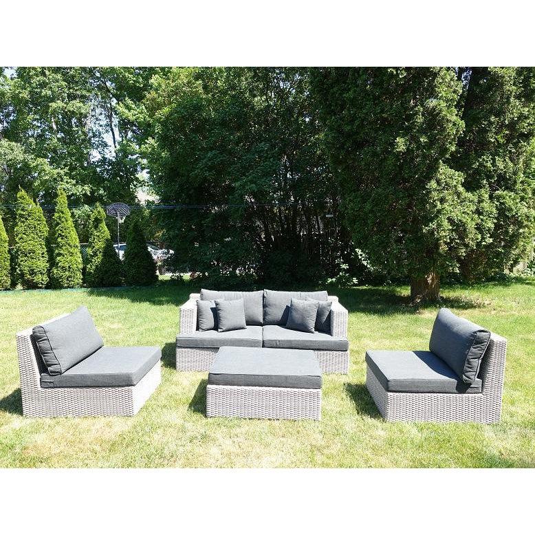 NHS2022 Offer - KIMCO® 5pc-Set York Module Sofa Patio Furniture Set