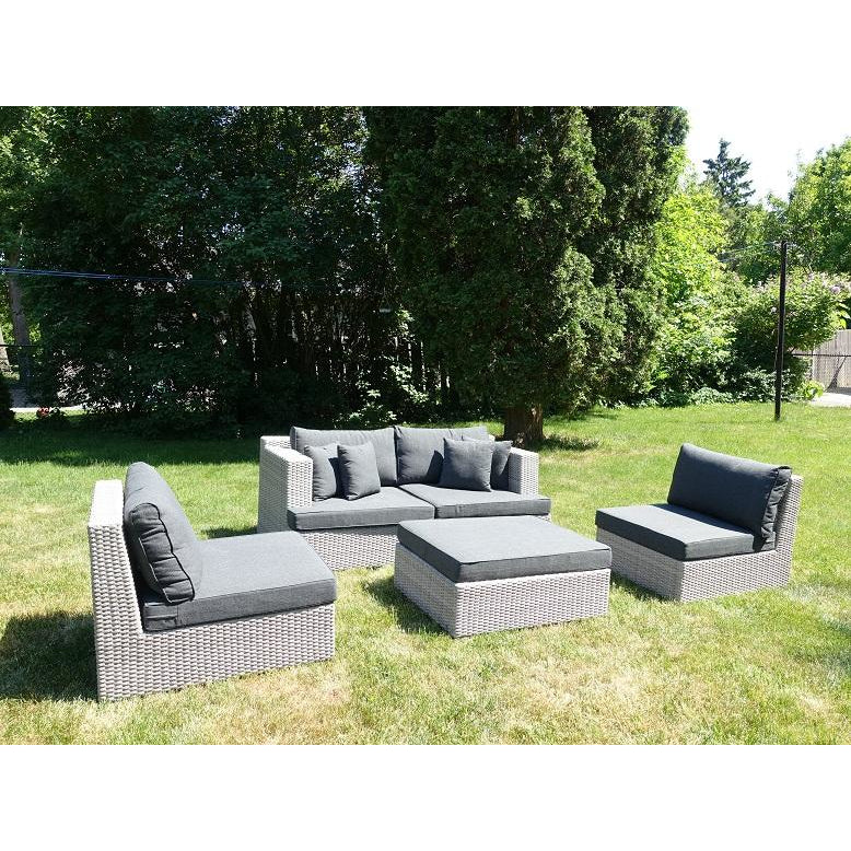 NHS2022 Offer - KIMCO® 5pc-Set York Module Sofa Patio Furniture Set