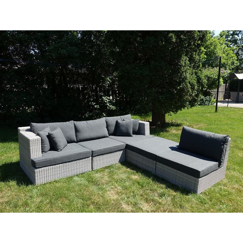 NHS2022 Offer - KIMCO® 5pc-Set York Module Sofa Patio Furniture Set